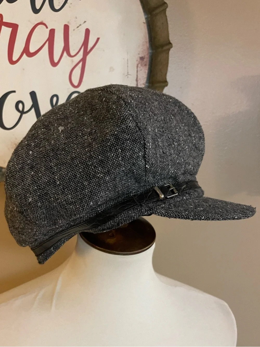 Tweed  Newsboy Cap Hat